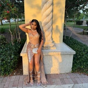 Elegant Sequin Evening Gown